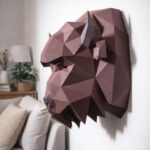 Papercraft tête de bison en 3D