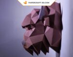 Papercraft tête de bison en 3D
