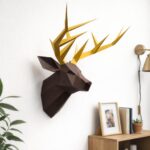 Papercraft tête de cerf en 3D