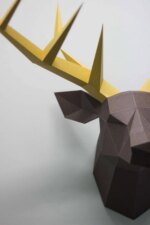Papercraft tête de cerf en 3D