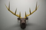 Papercraft tête de cerf en 3D