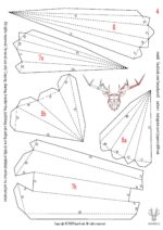 Papercraft tête de cerf en 3D