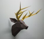 Papercraft tête de cerf en 3D