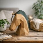 Papercraft tête de cheval en origami