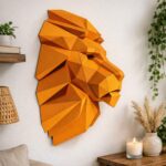 Papercraft tête de lion en origami