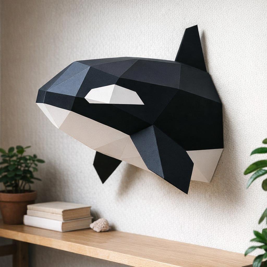 Papercraft tête d'orque en 3D