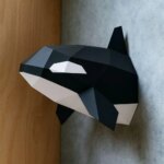 Papercraft tête d'orque en 3D
