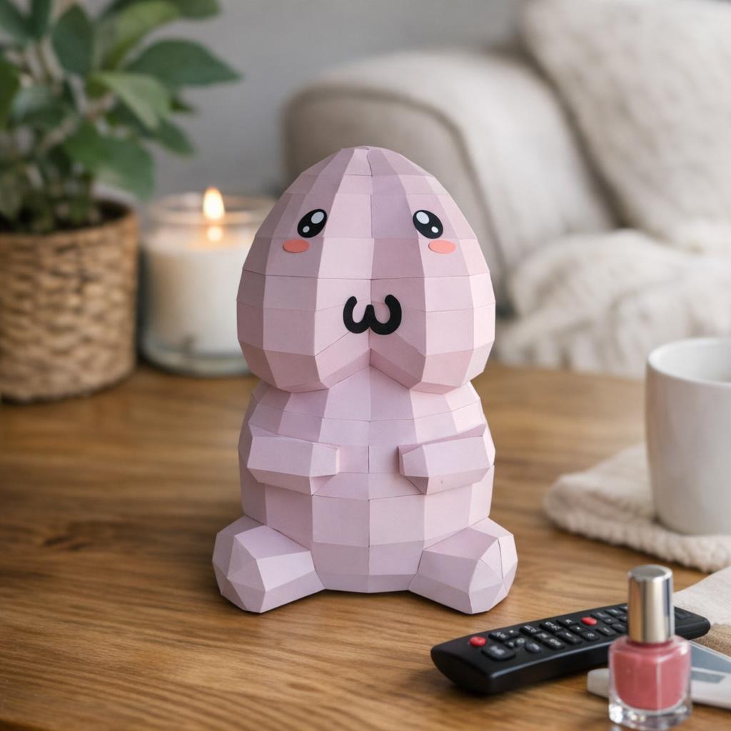 Pénis en papercraft 3D