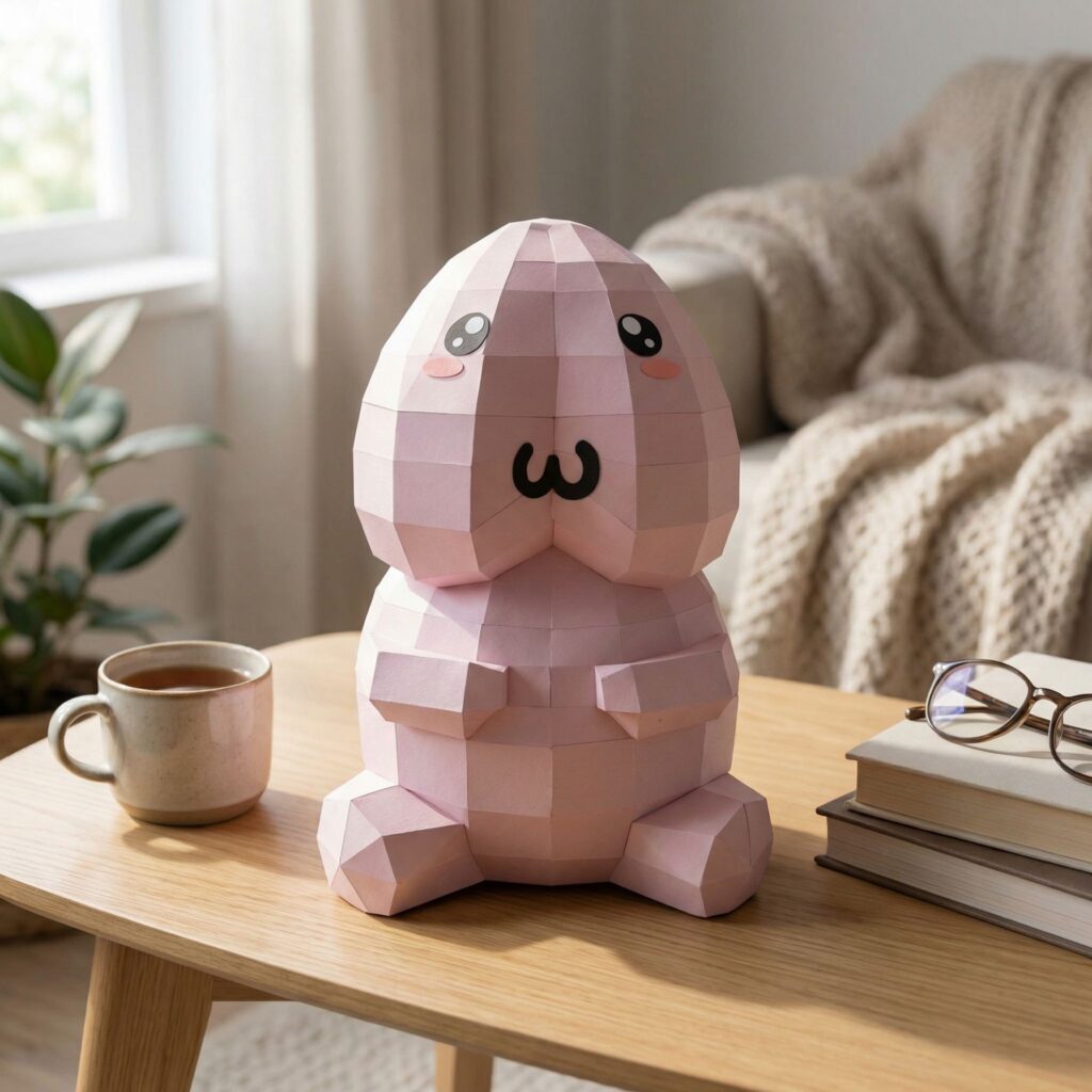 Pénis en papercraft 3D