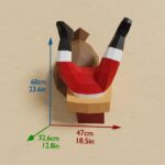 Père Noël coincé dans la cheminée