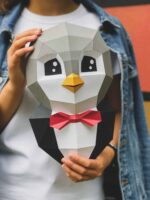 Pingouin en papercraft 3D