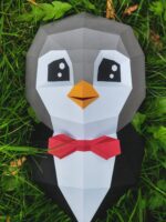 Pingouin en papercraft 3D