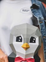 Pingouin en papercraft 3D