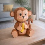 Singe en papercraft 3D