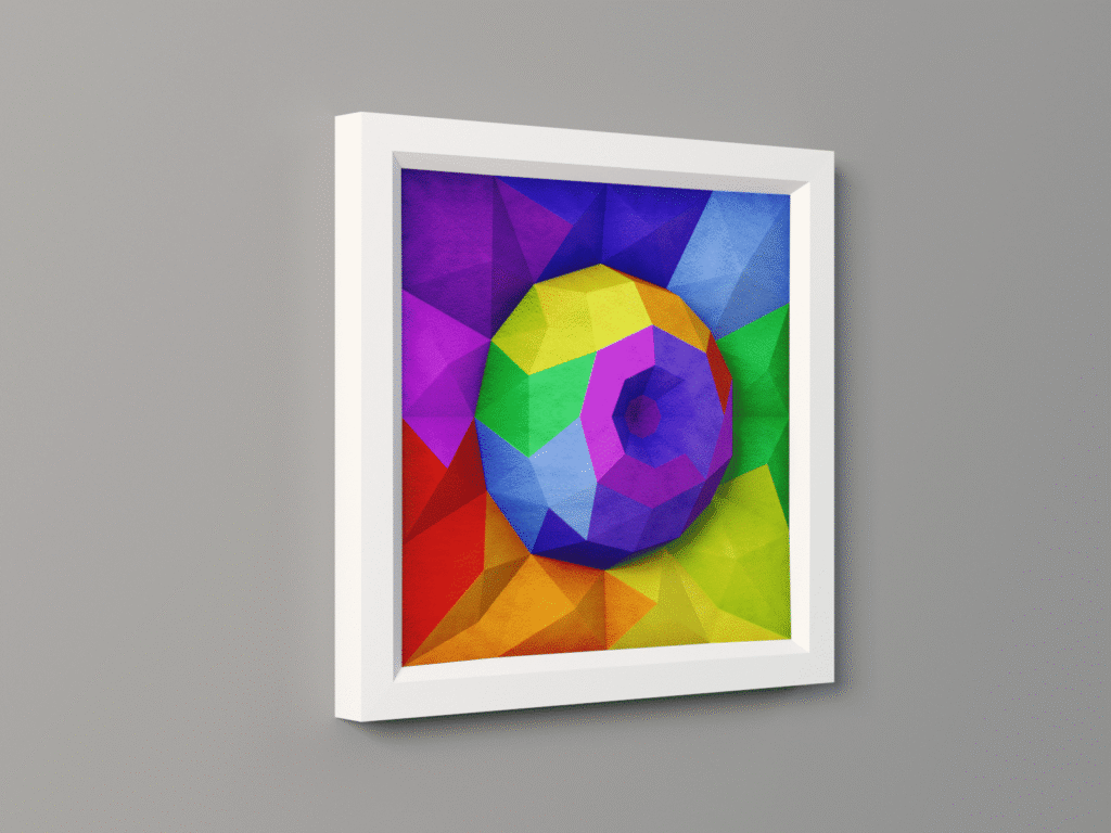 Tableau mural en papercraft 3D