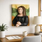 Tableau mural Mona Lisa en Papercraft 3D