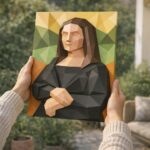 Tableau mural Mona Lisa en Papercraft 3D
