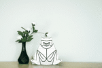 Veilleuse chat en papercraft 3D