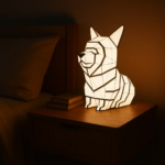 Veilleuse corgi en papercraft 3D