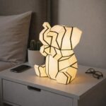 Veilleuse éléphant en papercraft 3D