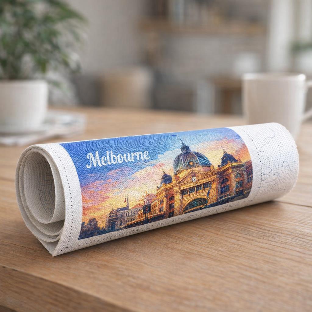 Affiche de voyage Melbourne - Toile roulée