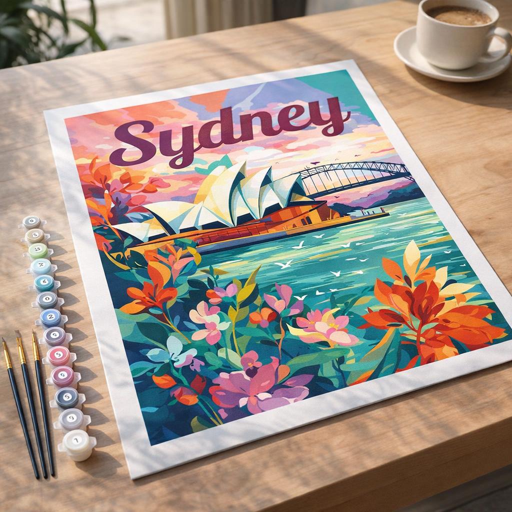 Affiche de voyage Sydney - Toile roulée