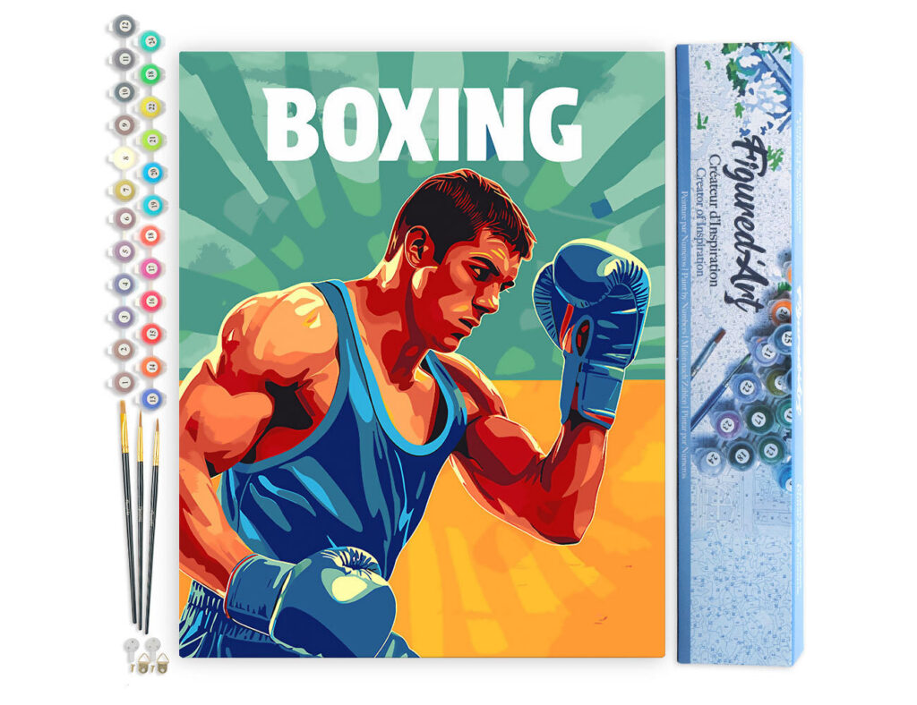 Affiche sportive Boxe - Toile roulée