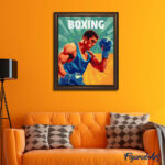 Affiche sportive Boxe - Toile roulée