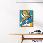 Affiche sportive Tennis - Toile roulée