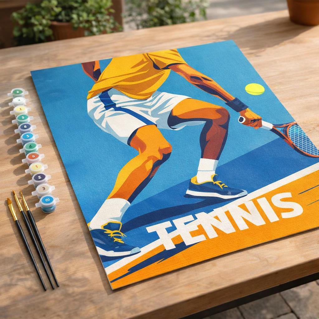 Affiche sportive Tennis - Toile roulée