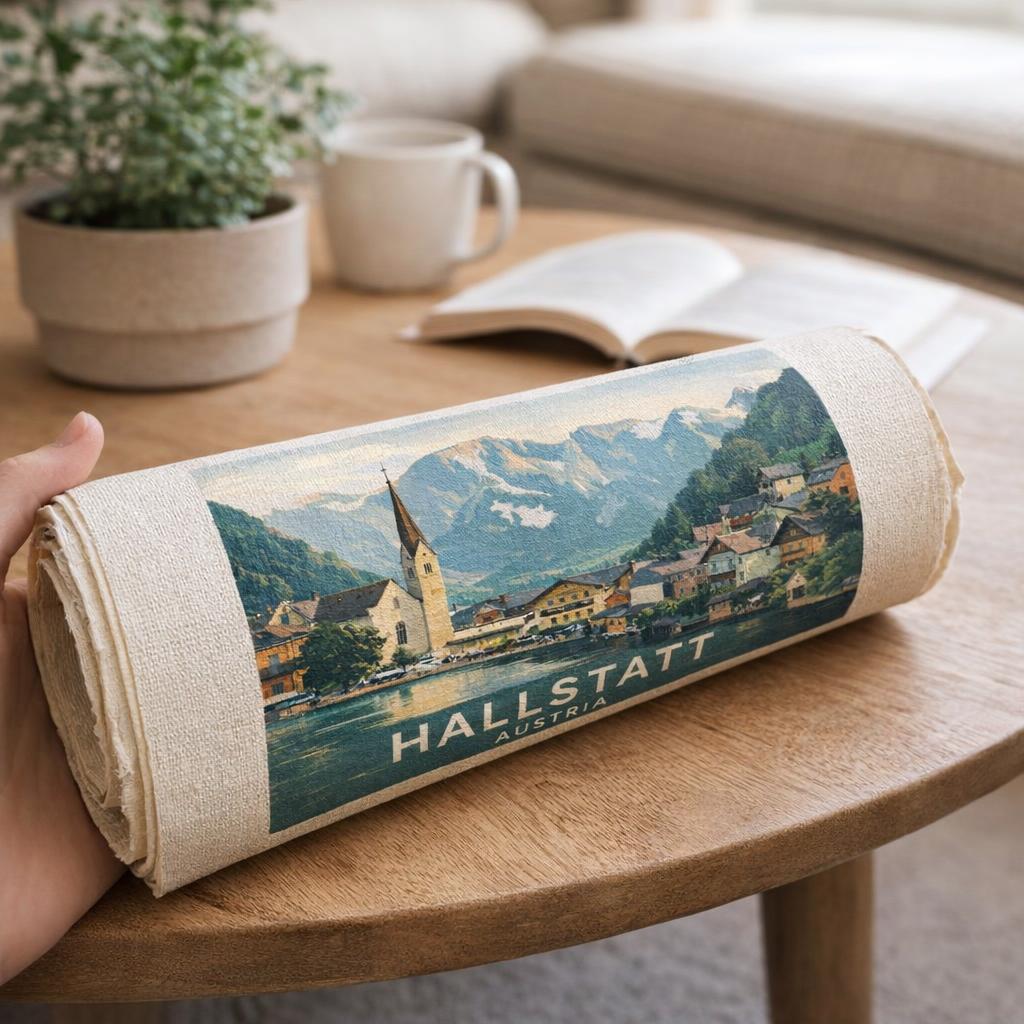 Affiche Hallstatt vintage