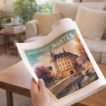 Affiche Vintage Nantes - Toile roulée