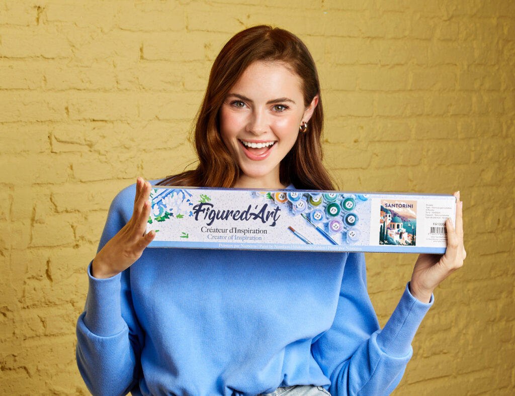 Affiche Vintage Santorin - Toile roulée