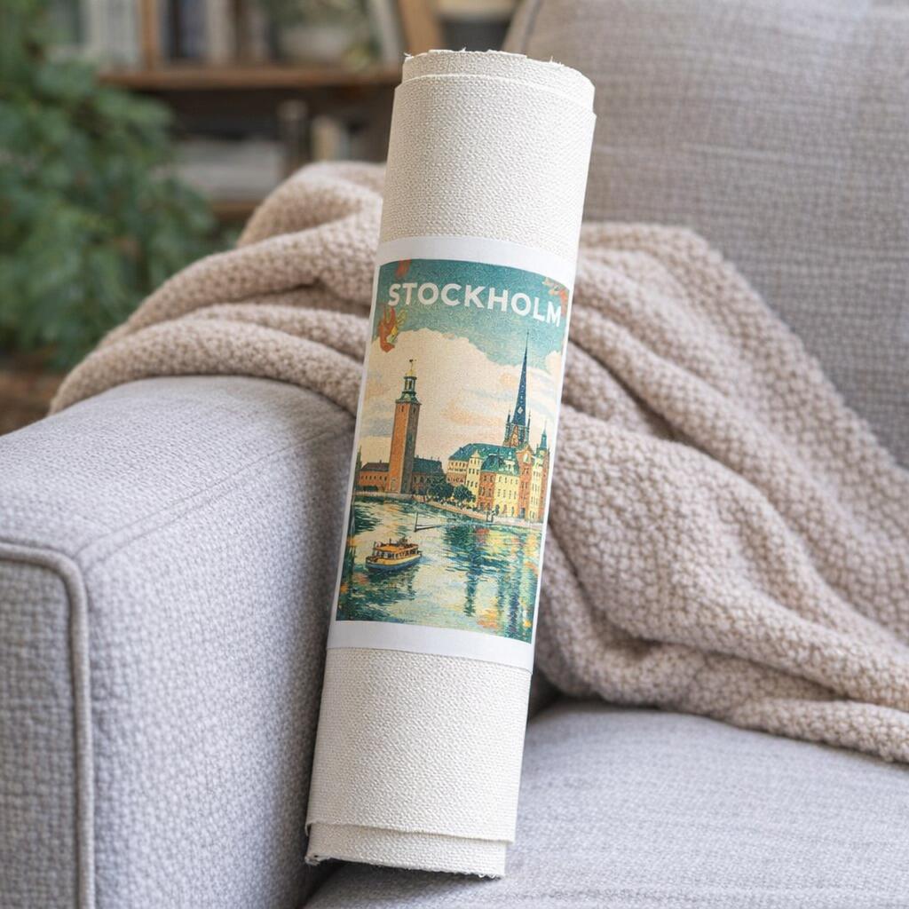 Affiche Vintage Stockholm - Toile roulée