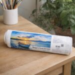 Barque et Lever de Soleil - Toile roulée