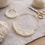 Kit macramé pour boucles d'oreille - Kit bijou DIY