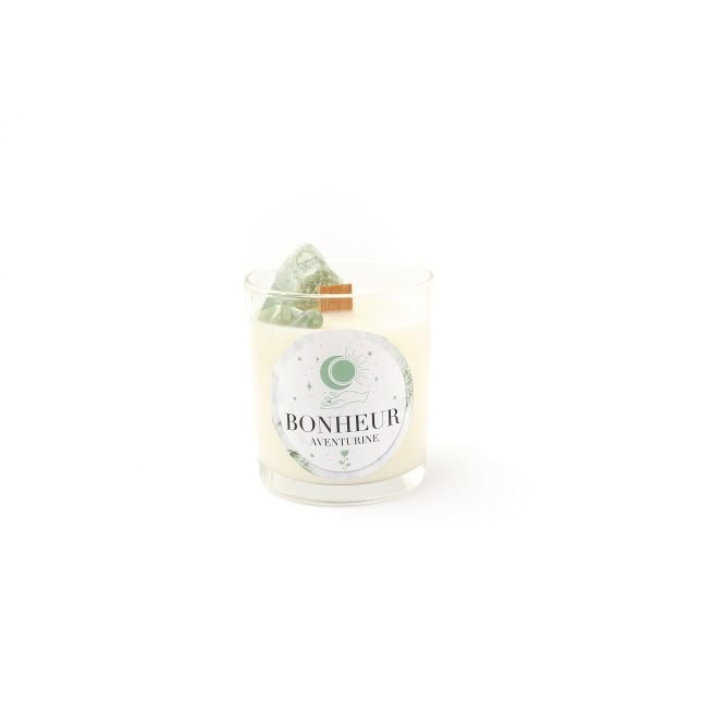 Bougie Aventurine Bonheur