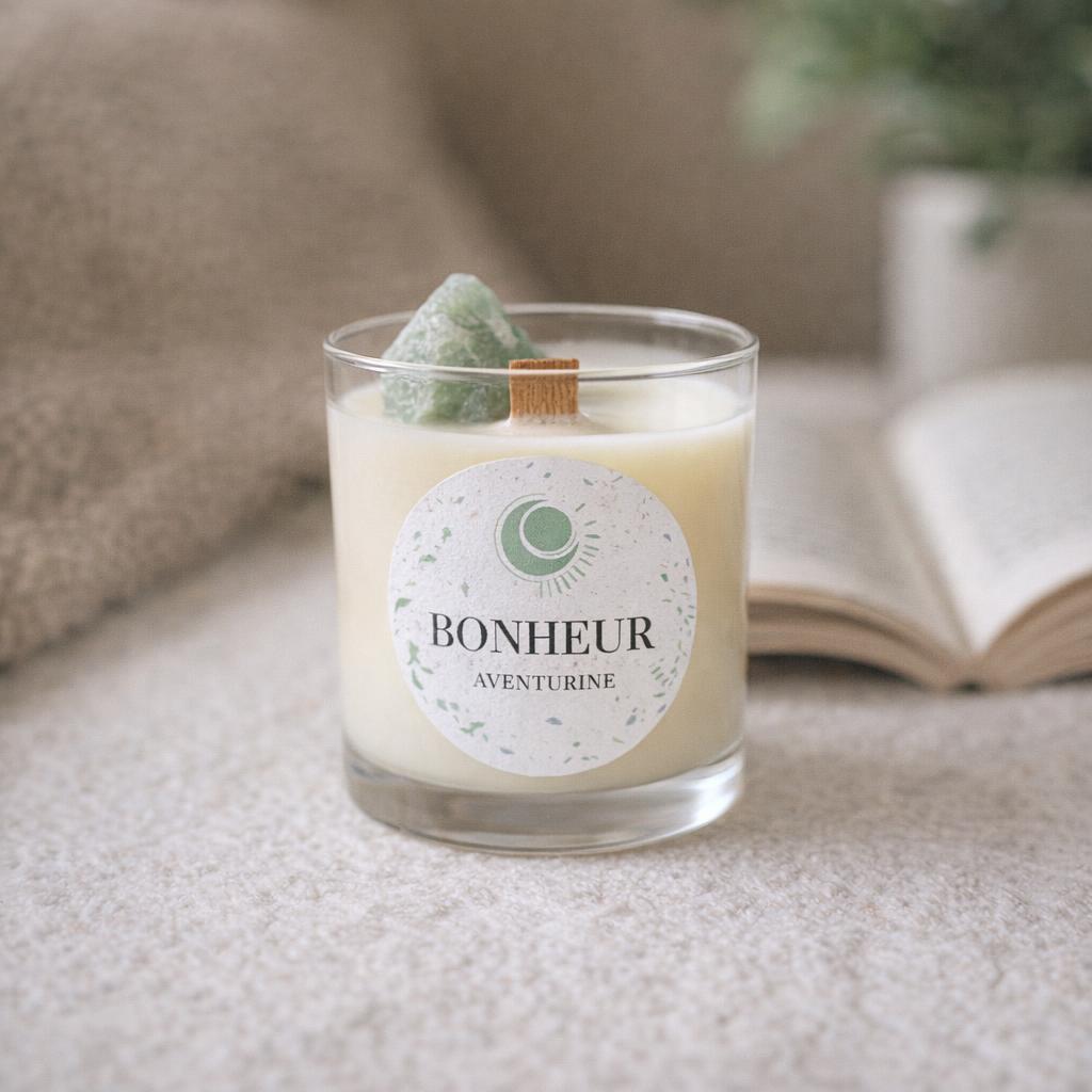 Kit DIY bougie Bonheur - Aventurine