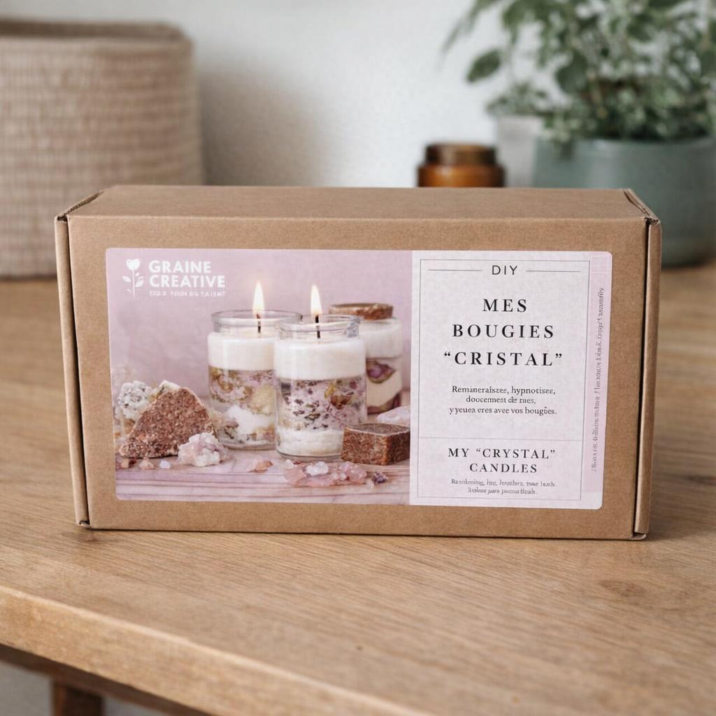 Kit créatif bougies « Mes bougies cristal »