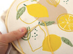 Kit broderie citron - Tambour 20cm