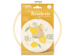 Kit broderie citron - Tambour 20cm