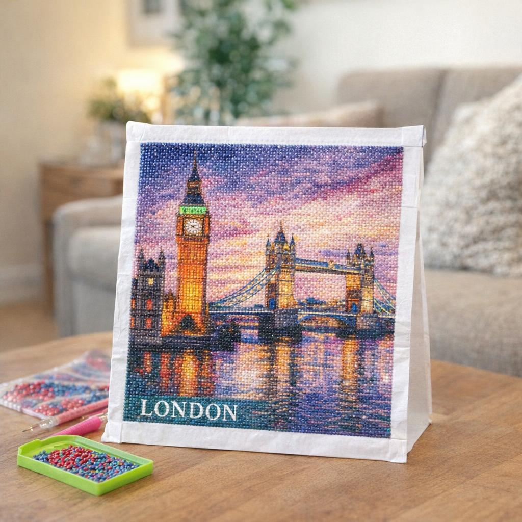 Broderie Diamant - Affiche Poster Londres 2