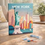 Broderie Diamant - Affiche Poster New York