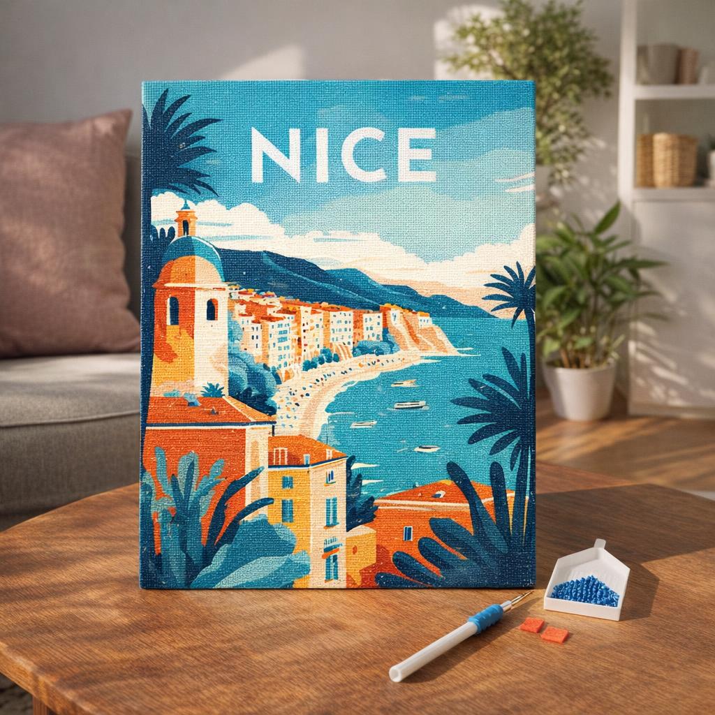 Broderie Diamant - Affiche Poster New York