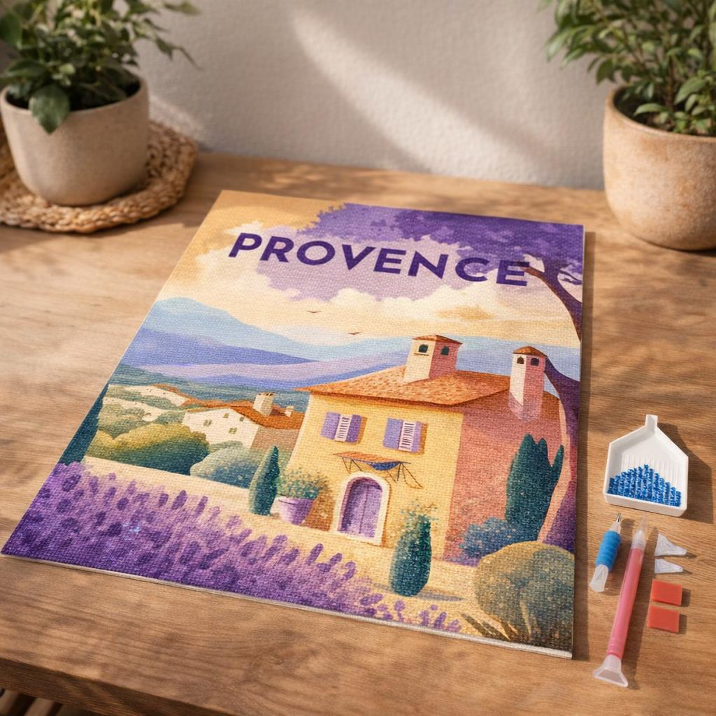 Broderie Diamant - Affiche Poster Provence
