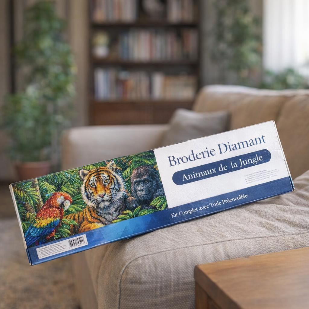 Animaux jungle broderie diamant