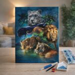 Broderie Diamant - Animaux de la Jungle