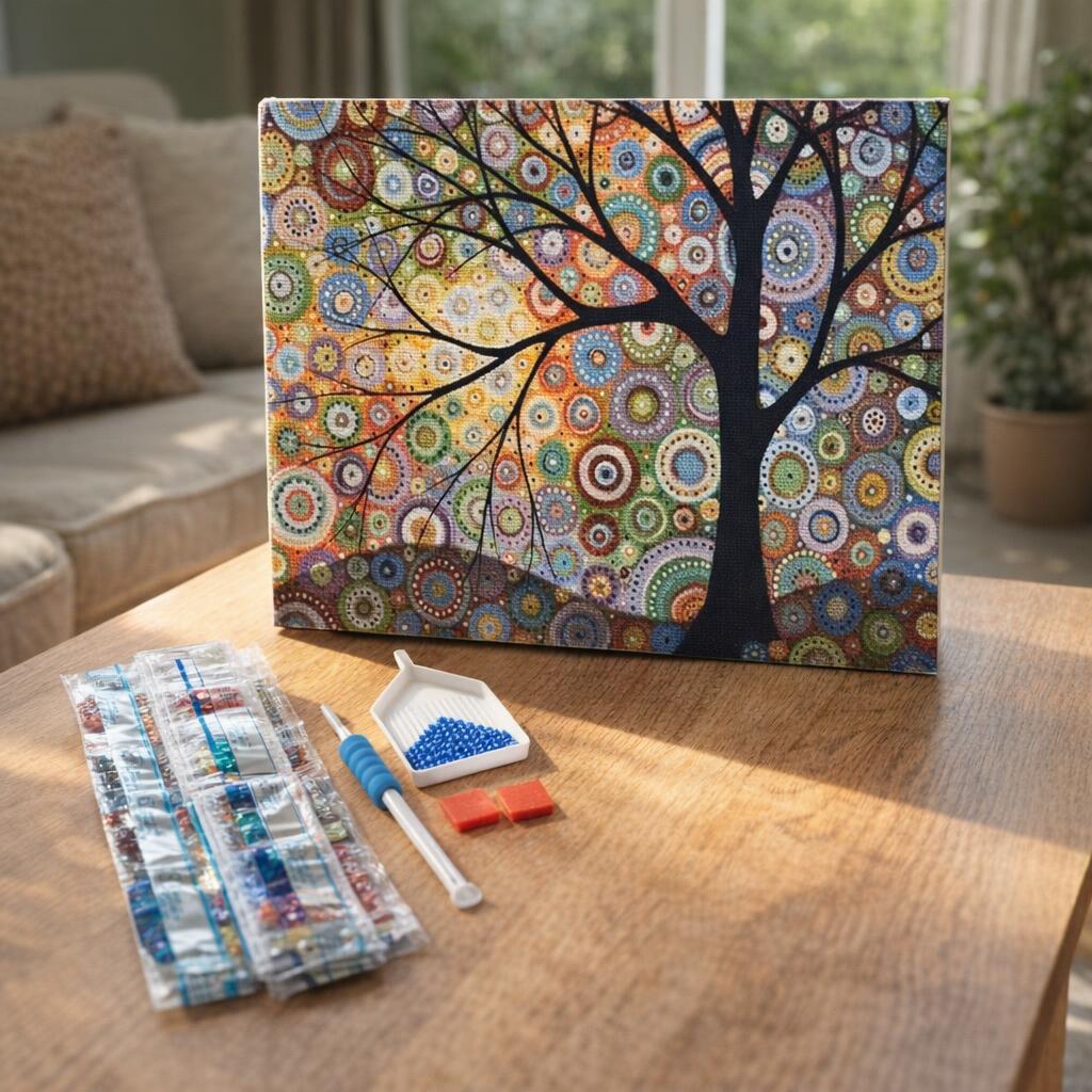 Broderie Diamant - Arbre de Vie