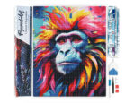 Broderie Diamant - Babouin Coloré Abstrait