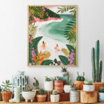 Broderie Diamant - Baie tropicale